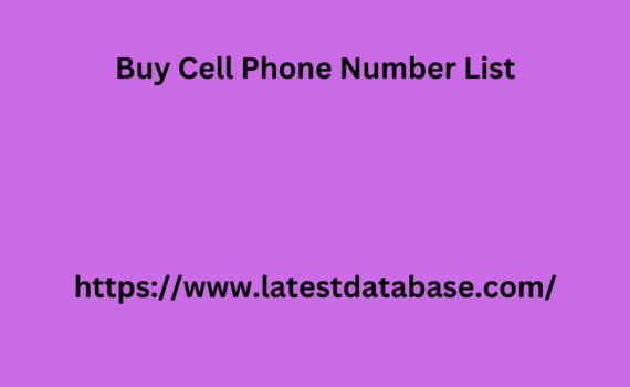 Buy Cell Phone Number List